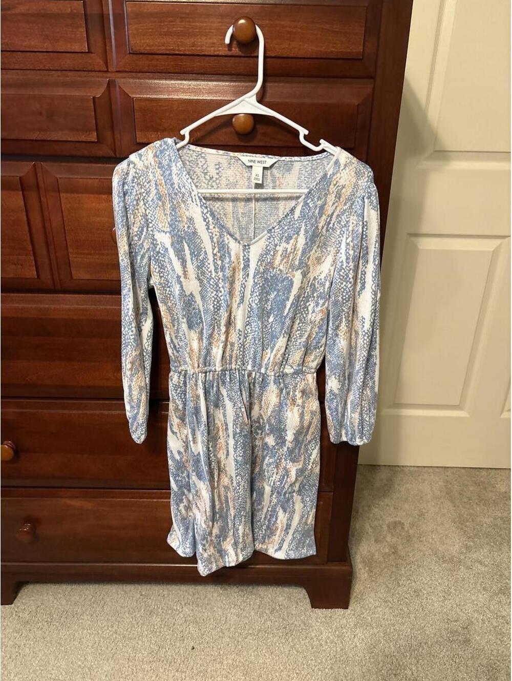 Nine West Women's Blue and Multi Dress